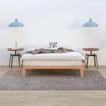 Warm Wooden Natural Bed Base Frame – King Single