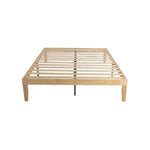 Warm Wooden Natural Bed Base Frame – King Single