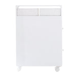 Removable Bathroom Side Cabinet Toilet Caddy with Storage Drawers- White