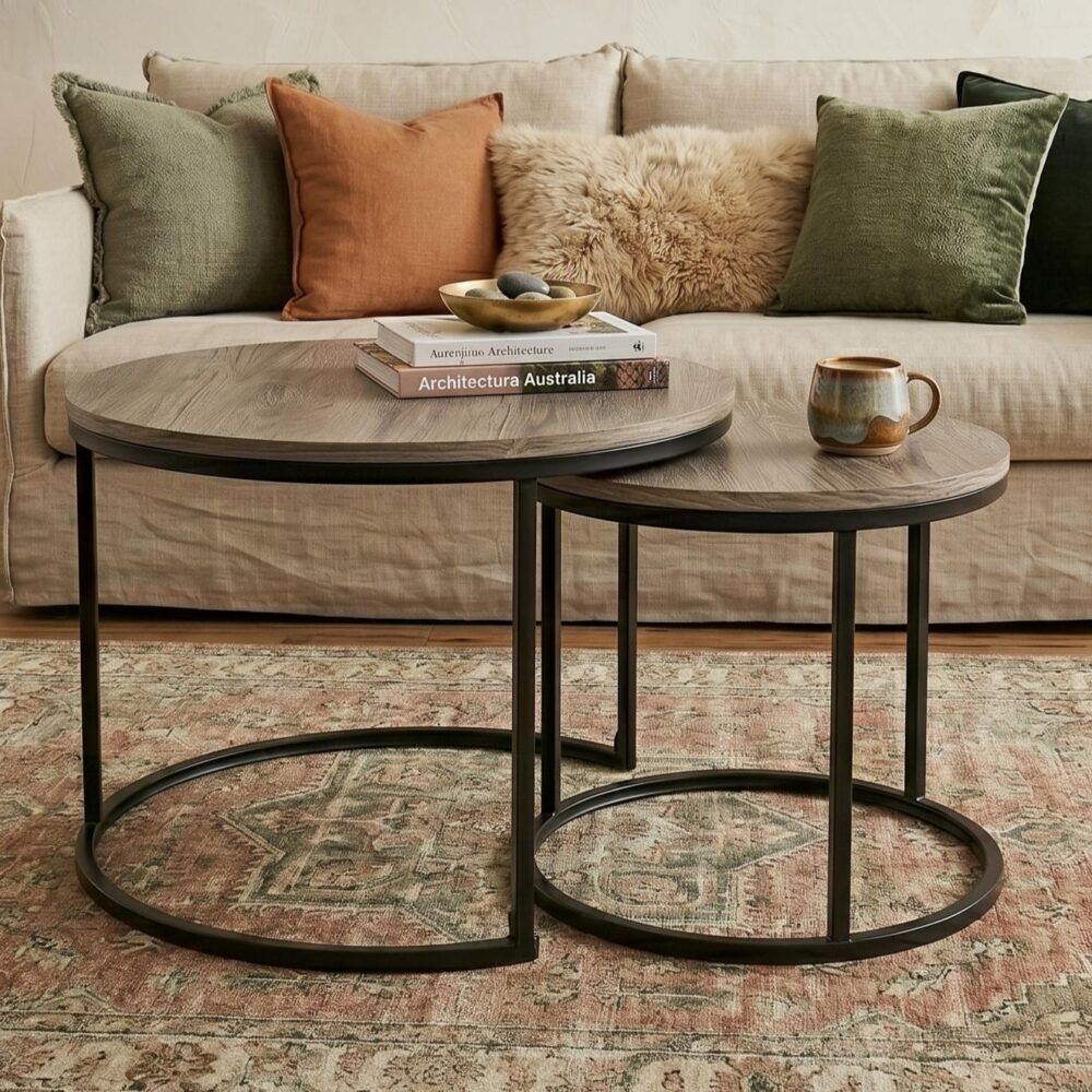 Stack Style Nesting Coffee Table