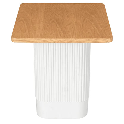 Natural Wood Side Table