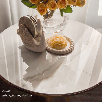 Golden Halo Round Side Table