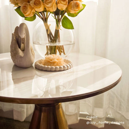 Golden Halo Round Side Table