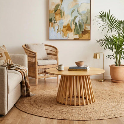 Palmer Slatted Sphere Coffee Table