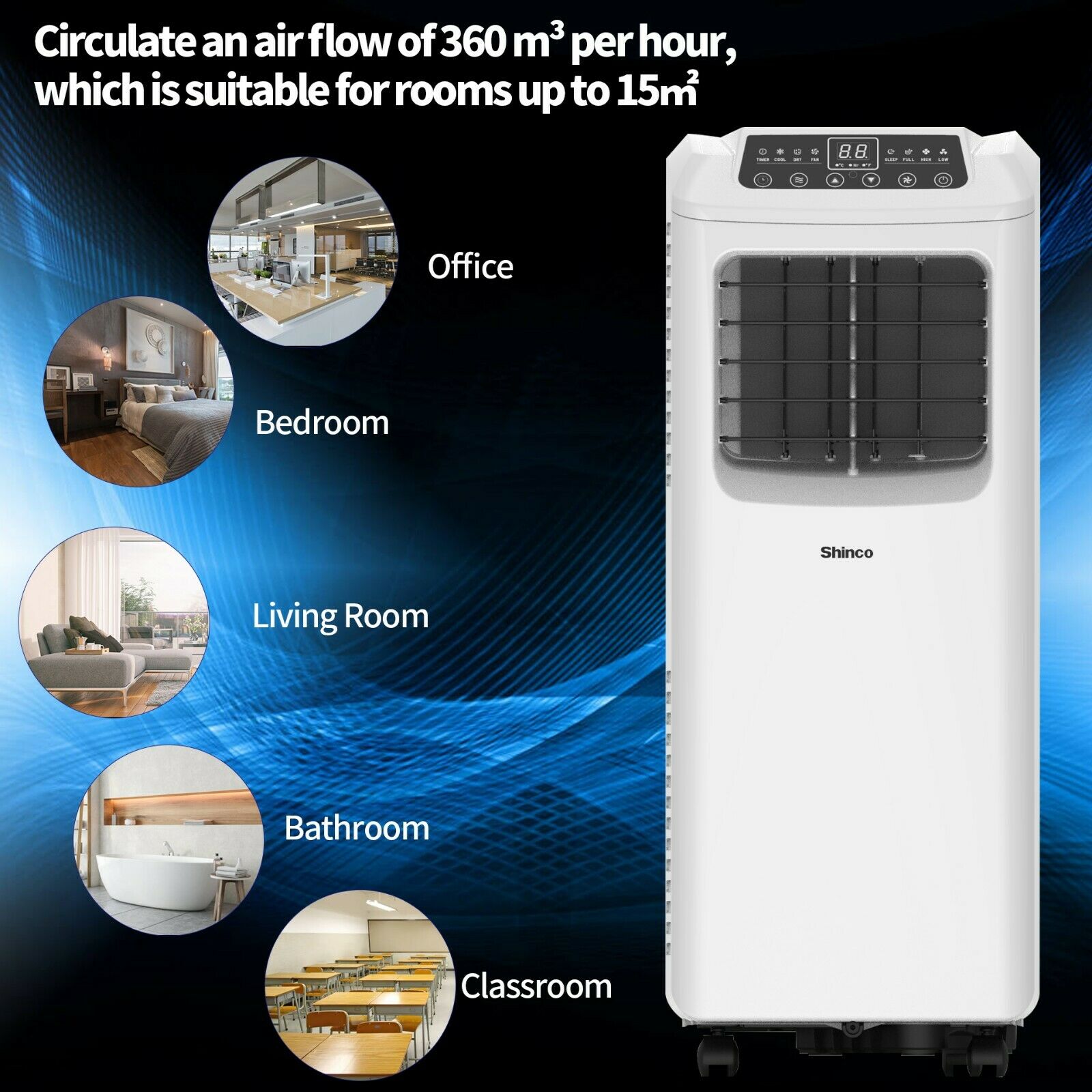 Spo6 7000Btu 2.0Kw Portable Air Conditioner Remote Melbourne Home & Living