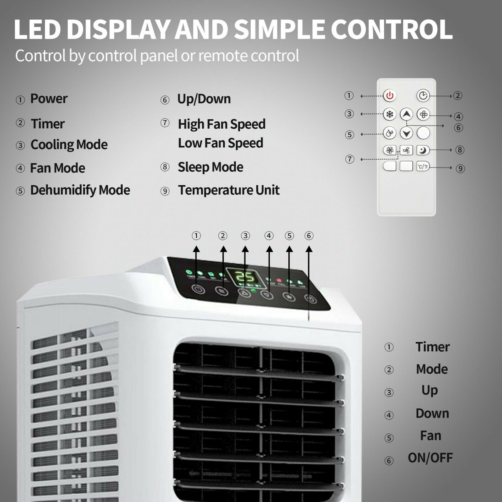 Spo6 7000Btu 2.0Kw Portable Air Conditioner Remote Melbourne Home & Living