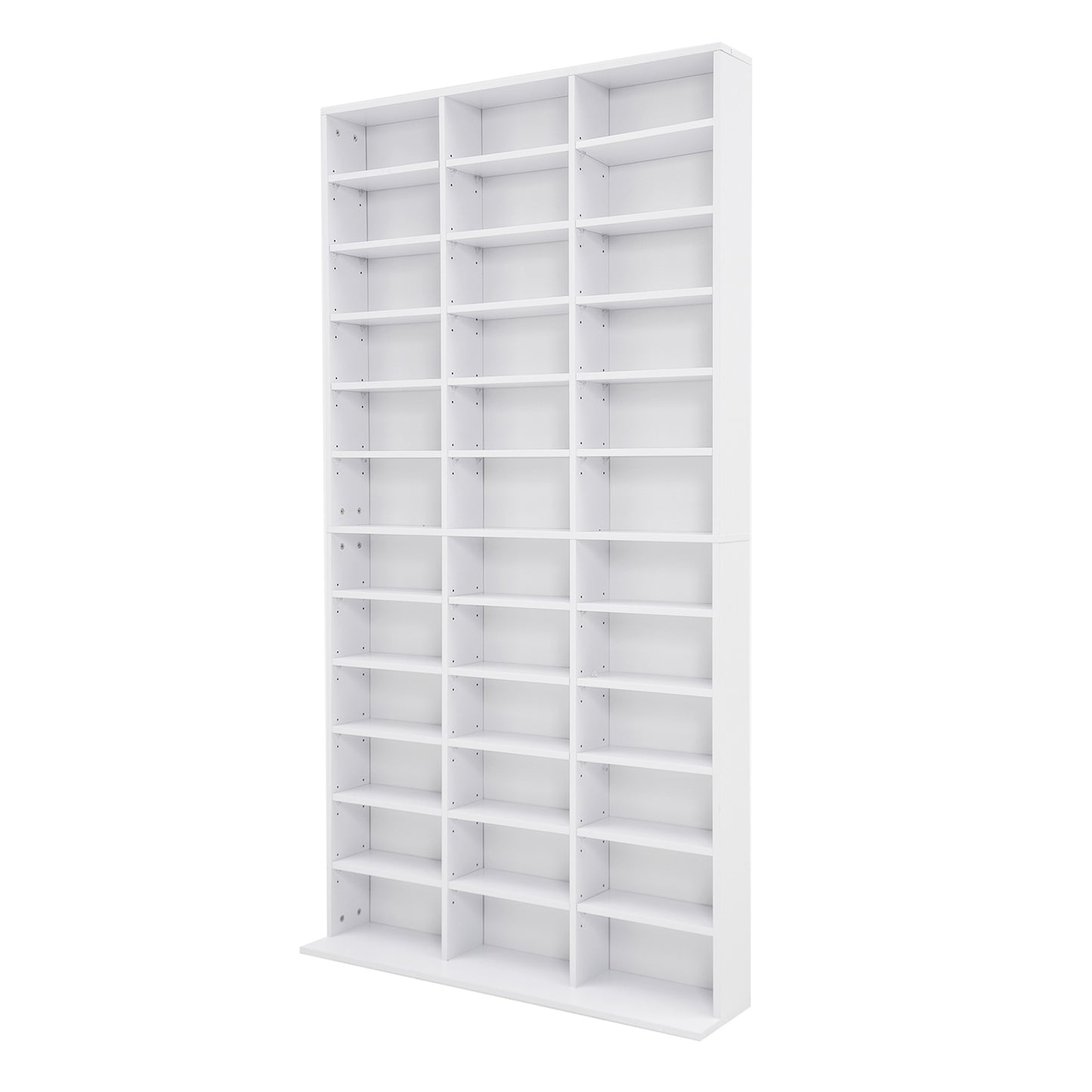 Elegant Media Organization Adjustable Shelves Cupboard - Espresso