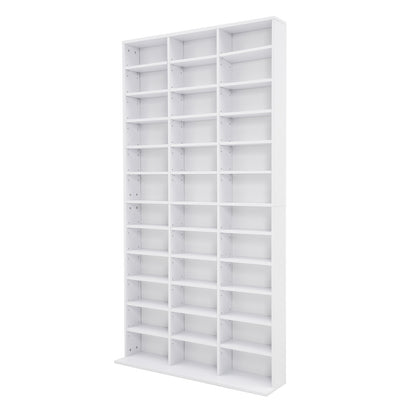 Elegant Media Organization Adjustable Shelves Cupboard - Espresso