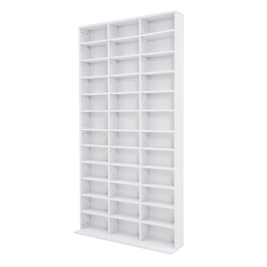 Elegant Media Organization Adjustable Shelves Cupboard - Espresso