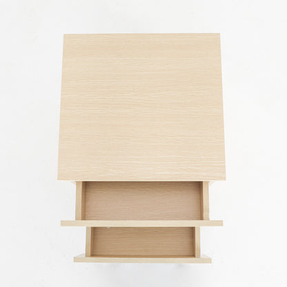 Oak Bedside Table with 2 Drawers