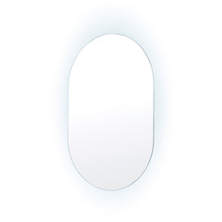 LED Wall Mirror Oval Anti-Fog Bathroom 50x75cm