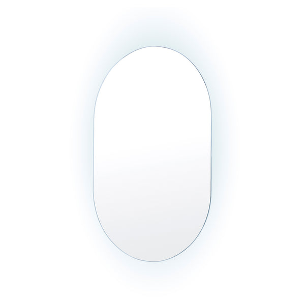  Led Wall Mirror Oval Touch Anti-Fog Makeup Decor Bathroom Vanity 50 X 75Cm