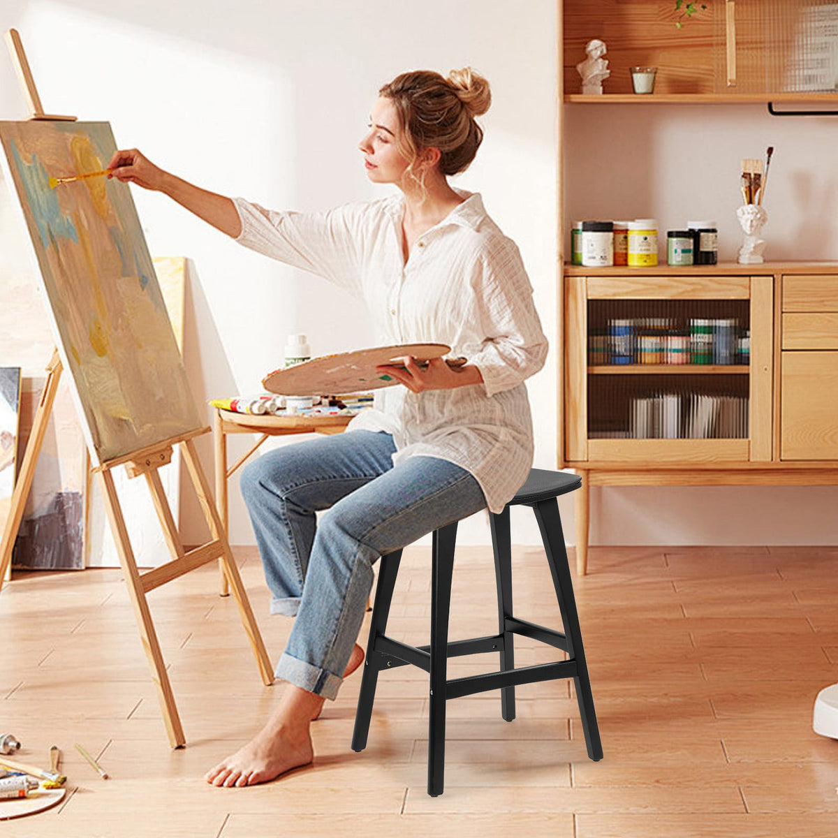 Black chair 46.5x39.5x67cm, view 10