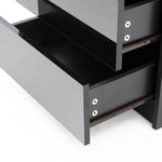 Radiant Nightstand: Led Gloss Glory Black/Oak/White