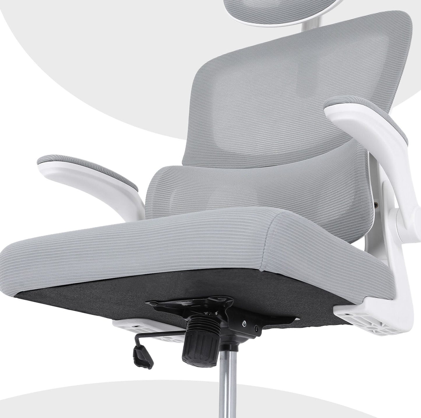 White office chair 58x58x118cm, view 10