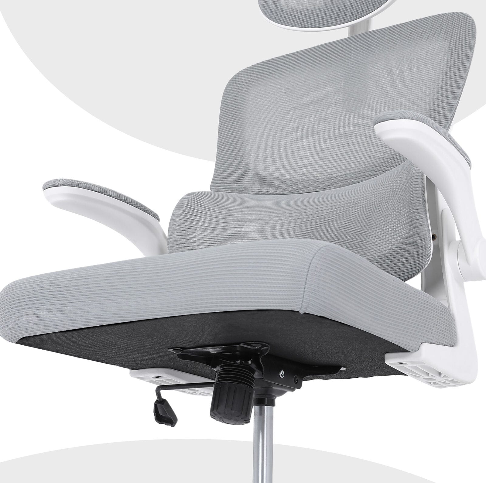 White office chair 58x58x118cm, view 10