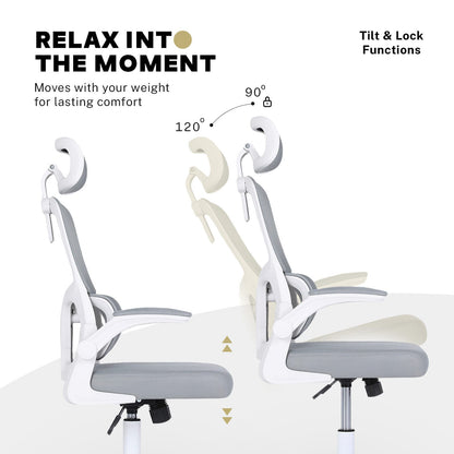 White office chair 58x58x118cm, view 9