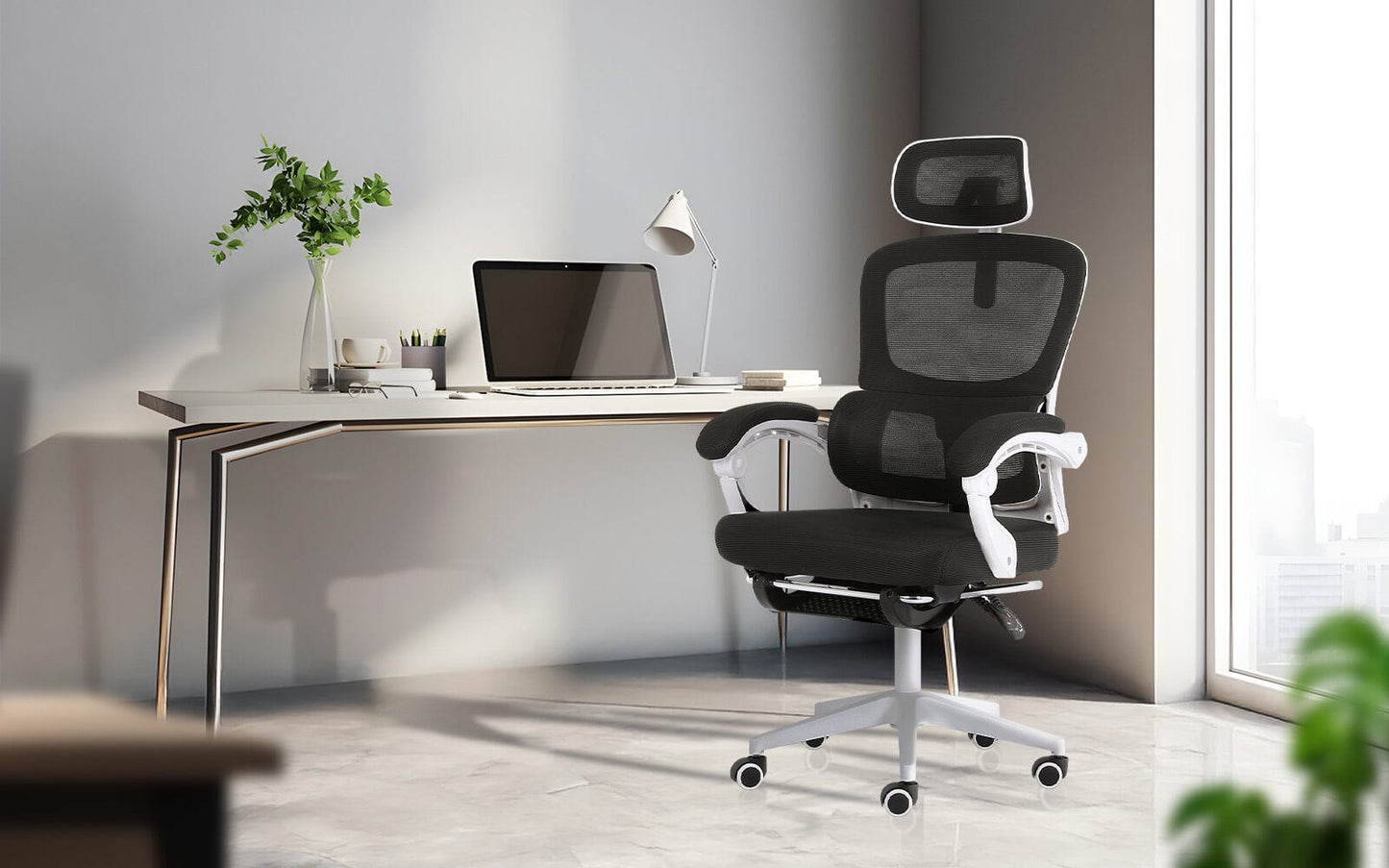 Ergonomic Office Chair Recliner 58x58x118cm
