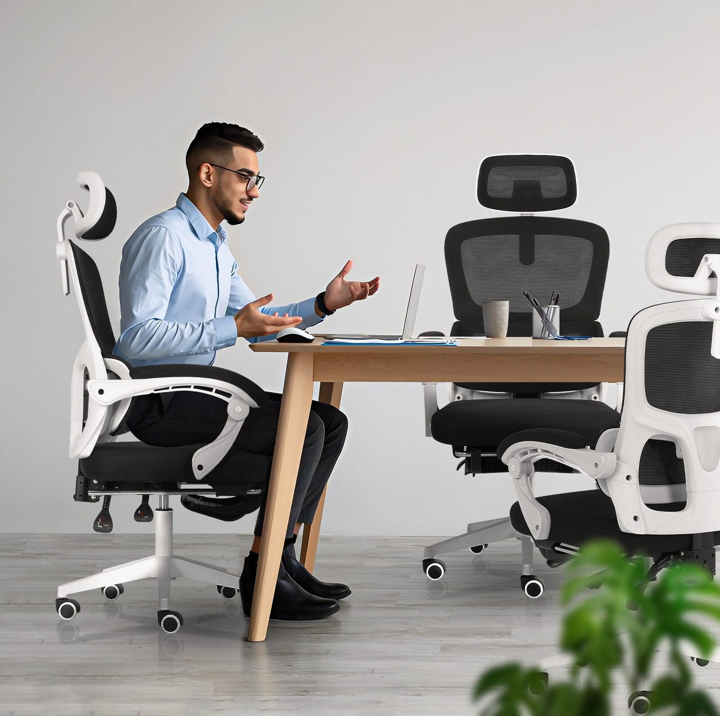 Ergonomic Office Chair Recliner 58x58x118cm