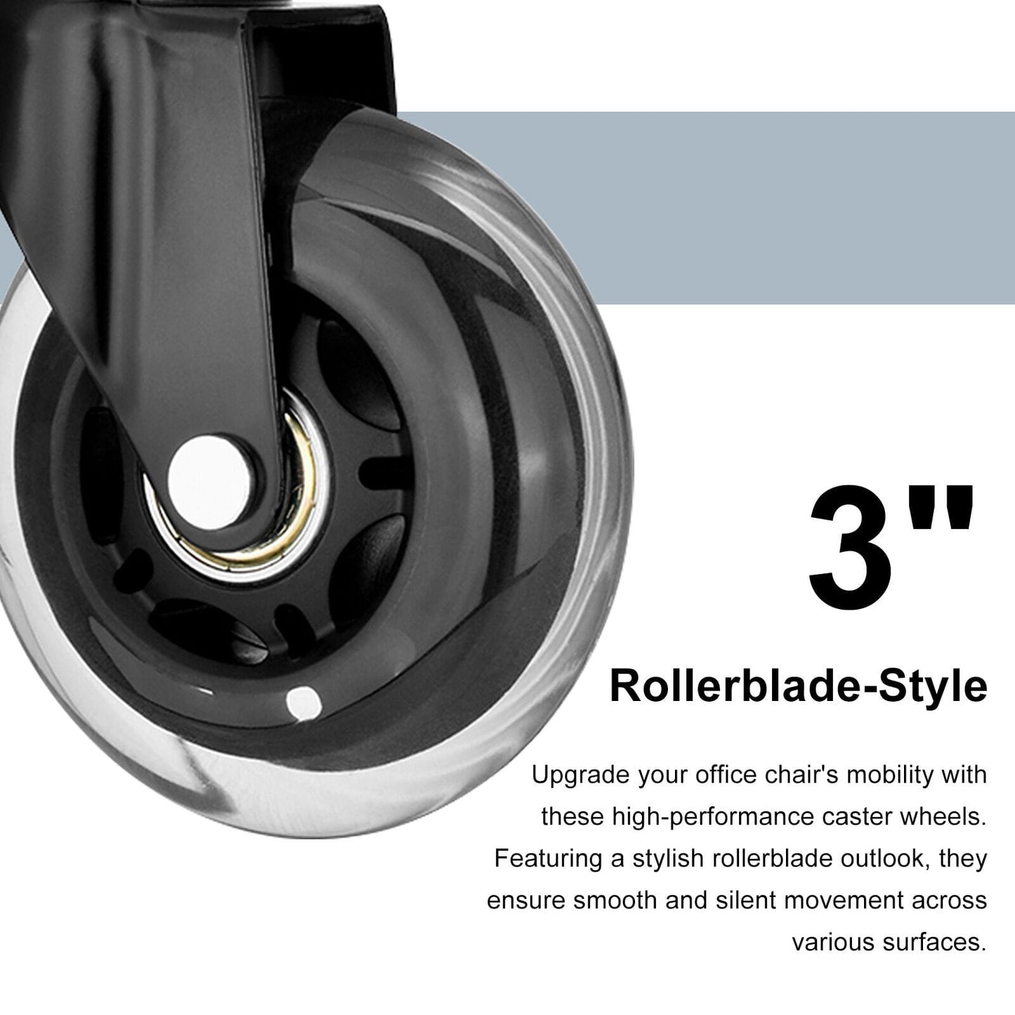 Office Chair Casters Silent Smooth 5x3cm