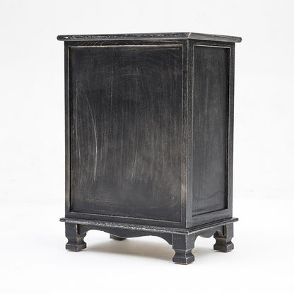 Bedside Table 3/4 Drawers Vintage Side Table Storage Cabinet Bedroom