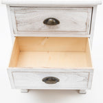 Bedside Table 3/4 Drawers Vintage Side Table Storage Cabinet Bedroom