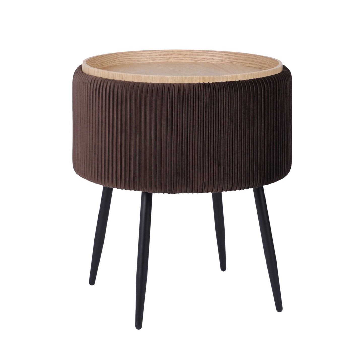 Velvet Storage Ottoman Footstool 50x50x58.5cm