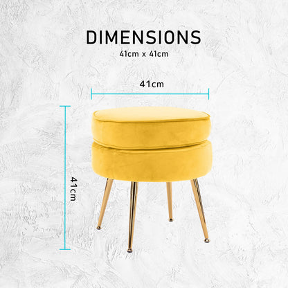 Yellow stool 41x41x41cm, view 11