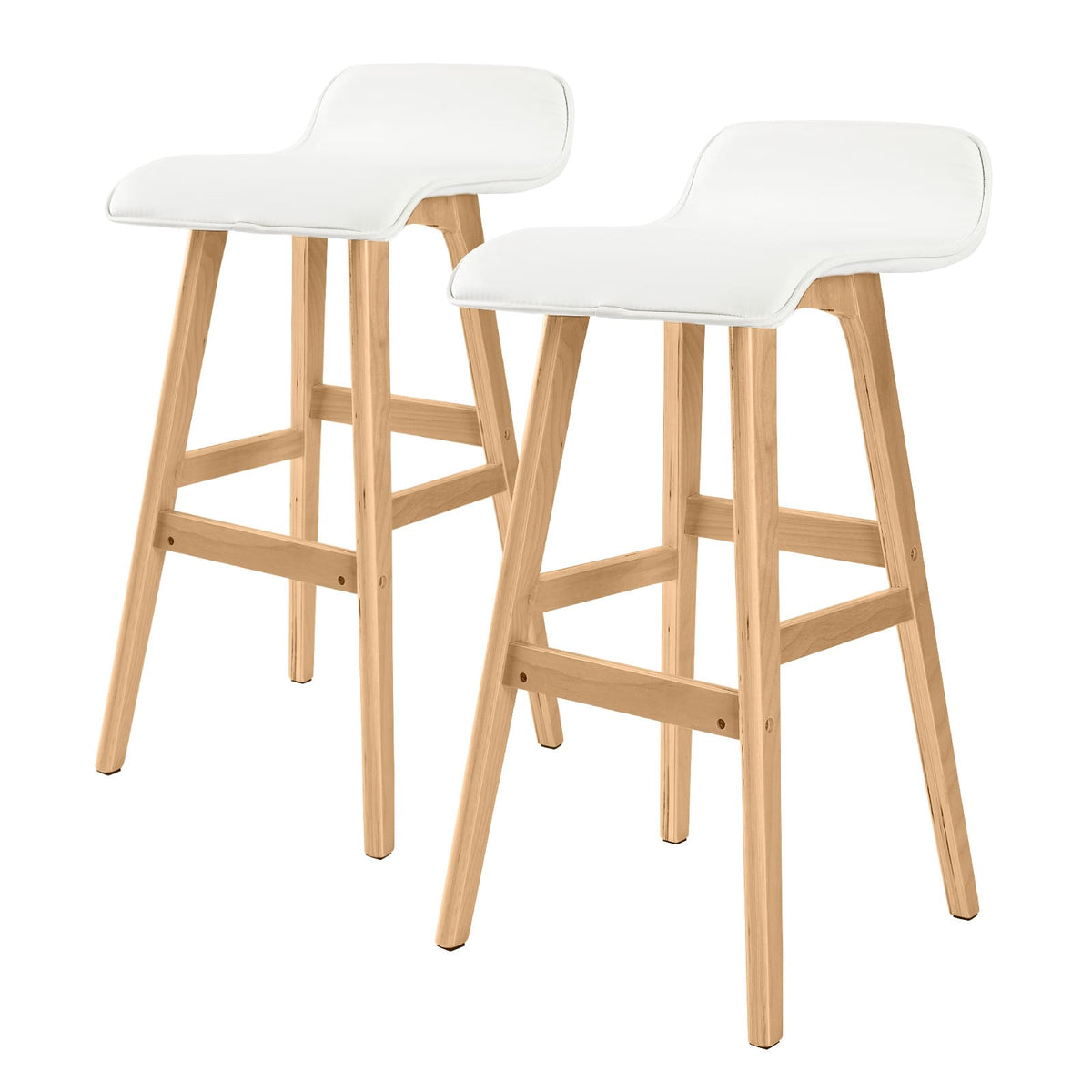 White Bar Stool Chair 40.5x41.5x83.5cm