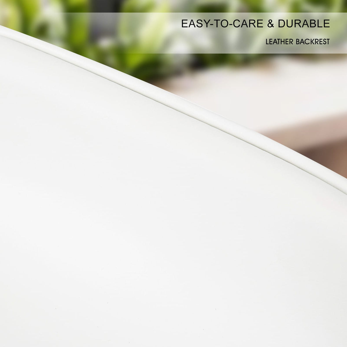 White Bar Stool Chair 40.5x41.5x83.5cm