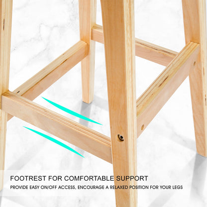 White Bar Stool Chair 40.5x41.5x83.5cm