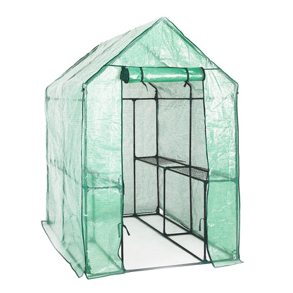 Apex 1.9X1.2X1.9M Garden Greenhouse Walk-In Shed Pe