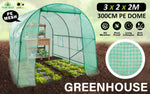 Greenhouse Walk-In Shed 3X2X2M Pe Dome Tunnel Polytunnel