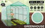 Apex 3.5X2X2M Garden Greenhouse Walk-In Shed Pe