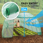 Dome Hoop Tunnel Polytunnel 6X3X2M Greenhouse Walk-In Shed Pe
