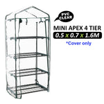 Apex Mini Garden Greenhouse Shed Pvc Cover Only