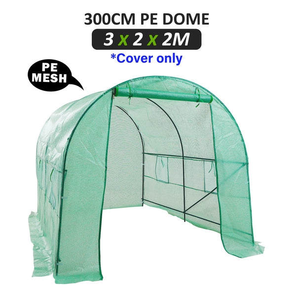  Dome Tunnel 300Cm Garden Greenhouse Shed Pe Cover Only