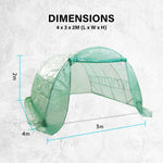 Dome Tunnel 400Cm Garden Greenhouse Shed Pe Cover Only