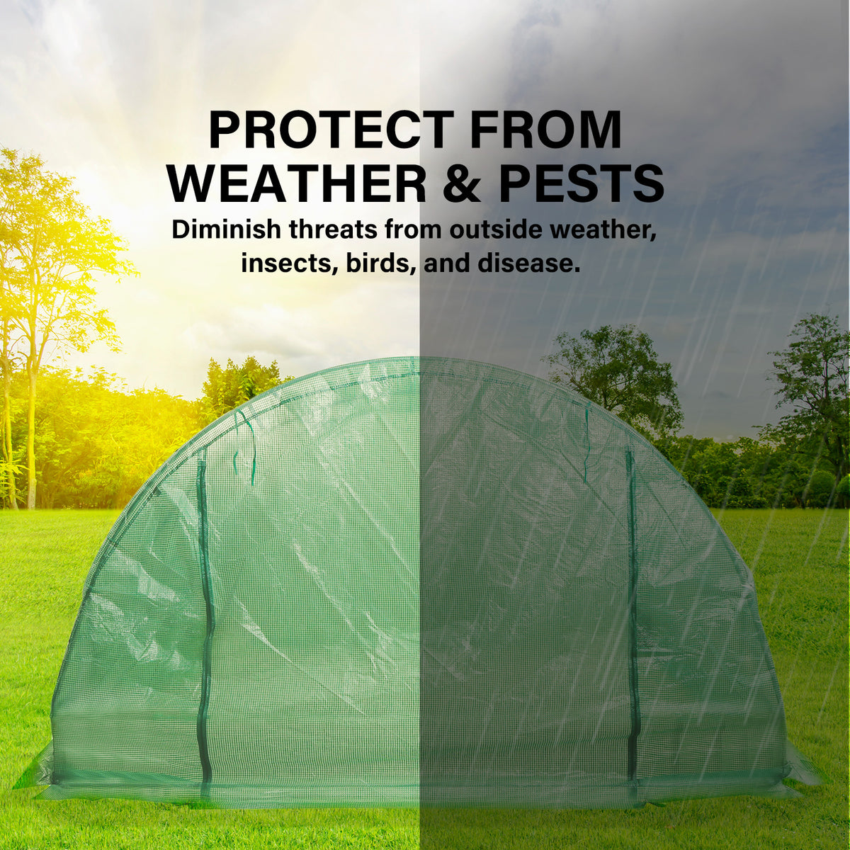 Garden Greenhouse Shed Pe Cover Only 600Cm Dome Tunnel