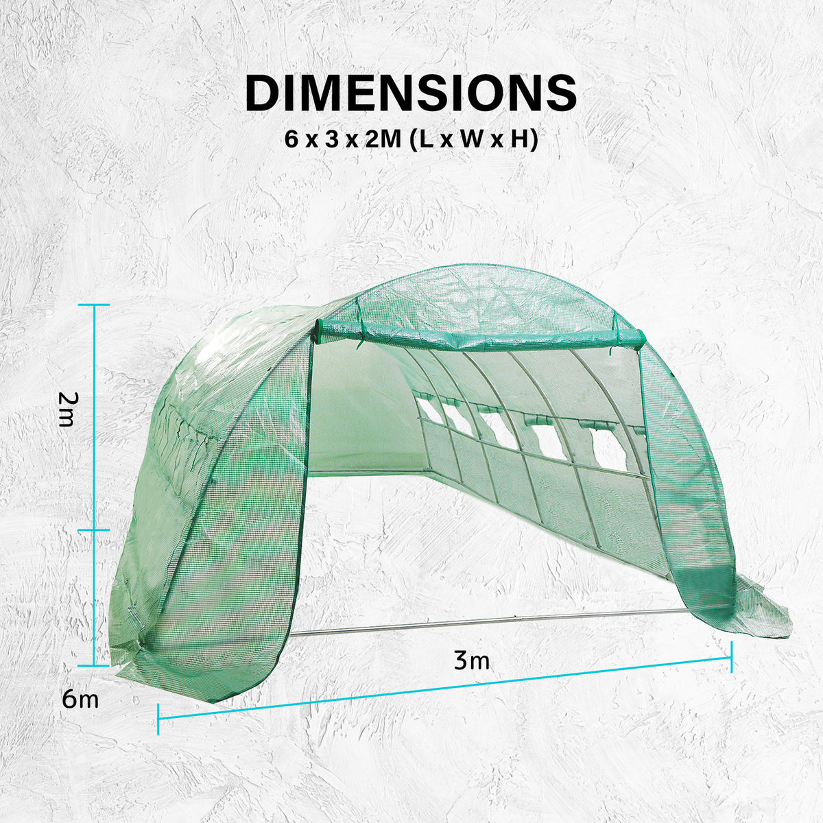 Garden Greenhouse Shed Pe Cover Only 600Cm Dome Tunnel