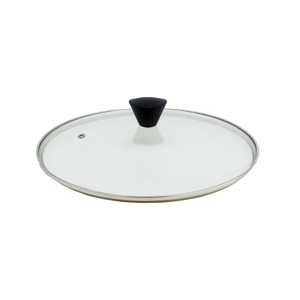  28Cm Stainless Steel Glass Lid With Bakelite Handle