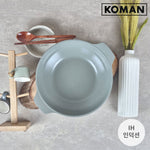 28Cm Grey Shinewon Vinch Ih Two Hands Wok Non-Stick Induction Titanium Ceramic + Glass Lid