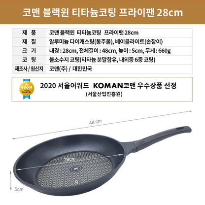 Non-Stick Titanium Coating Frying Pan 20 26 28cm Set