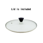 Shinewon Vinch IH Frypan Frying Pan 28cm Non-stick Induction Ceramic + Glass Lid GREY