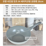 28Cm Grey Shinewon Vinch Ih Wok Wokpan Non-Stick Induction Ceramic + Glass Lid