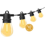 10 Bulbs 14M Festoon String Lights LED Waterproof Outdoor Christmas Party