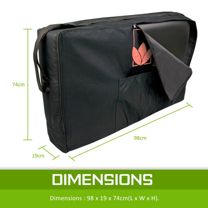Massage Table Carry Bag 70cm Black 98x19x74cm