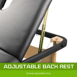Wooden Portable Massage Table Bed 3 Fold 70Cm Black