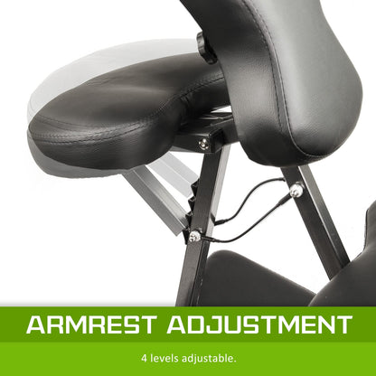 Portable Massage Chair Black 59x49cm