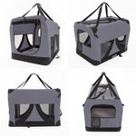 Portable Soft Dog Cage Crate Carrier Xxxl Grey
